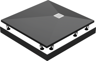 Экран Essentia ГРАФИТ 100x100